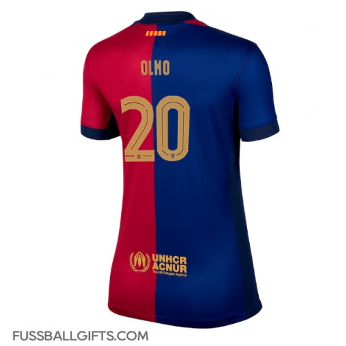 Barcelona Dani Olmo #20 Fußballbekleidung Heimtrikot Damen 2024-25 Kurzarm